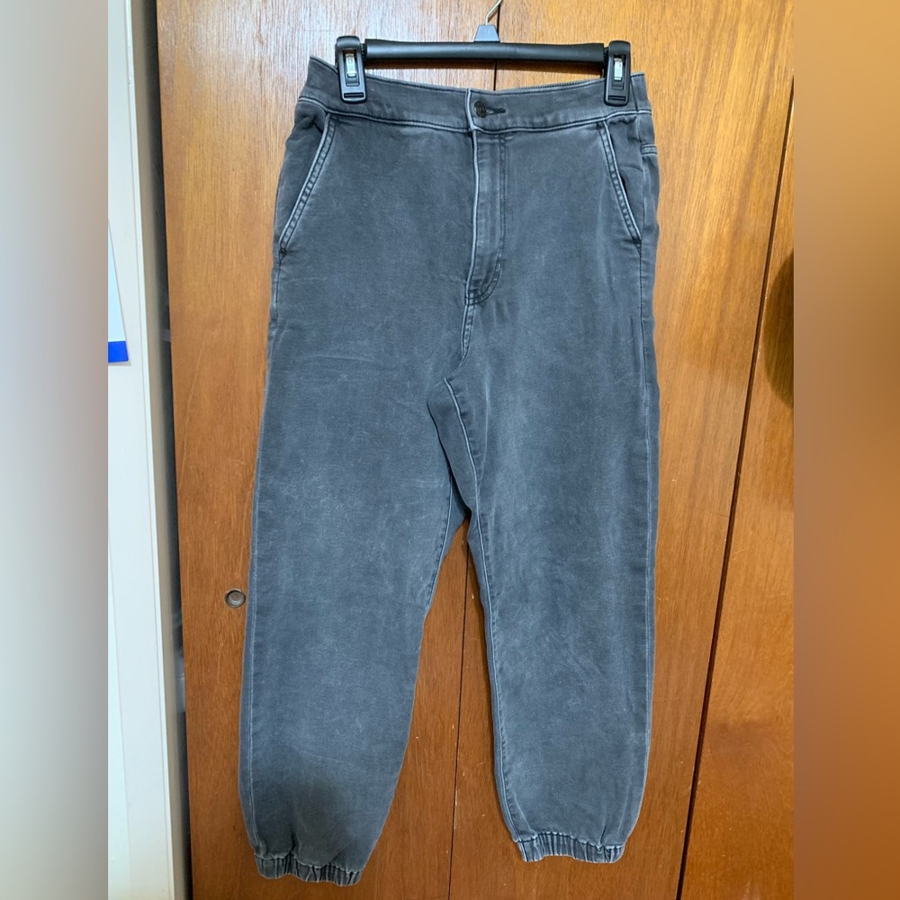 Express Gray High Rise Joggers - Size 8